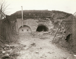 Destroyed German defensive position, France, 8 Dec 1944