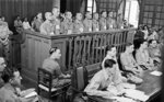 Accused Japanese war criminals on trial at the Supreme Court of Singapore, 21 Jan 1946, photo 3 of 3
