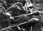 Finnish Army soldiers with Panzerfaust anti-tank weapons, date unknown