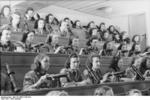 Women working in the headquarters of the German 4. Flakdivision in Germany, spring-summer 1944, photo 1 of 3