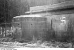 French bunker, Nov-Dec 1940; note swastika graffiti