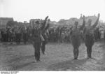 Nazi Party SA men on a parade ground in Britz, Berlin, Germany, 1932, photo 3 of 3