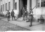 Nazi Party men with rifles near the border of Bavaria and Thüringen, Germany, 1923