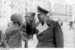 German General Richard Heidrich inspecting Italian troops, Mar 1944, photo 1 of 2