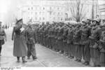 German General Richard Heidrich inspecting Italian troops, Mar 1944, photo 2 of 2