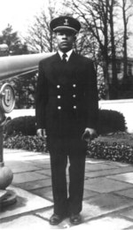 Portrait of Ensign Joseph Banks Williams, the first African-American to graduate from the United States Merchant Marine Cadet Corps, date unknown