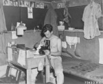 US Army photographer at work, Mariana Islands, 1945