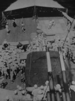 Martial arts tournament aboard a Japanese light cruiser, date unknown