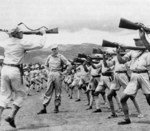 US officer training Chinese troops in close-combat, 1940s