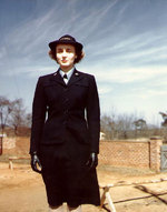 WAVES Seaman Anna Carlson at the Naval Training School, Milledgeville, Georgia, United States, during WW2