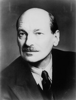 Portrait of Attlee, post-WW2