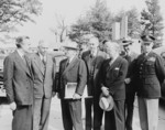 US President Truman with Averell Harriman, George Marshall, Dean Acheson, John Snyder, Frank Pace, Jr., and Omar Bradley, Washington DC, United States, 18 Oct 1950