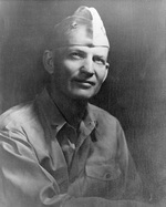 Captain Burke, commanding officer of US Navy Destroyer Squadron 23, Feb 1944
