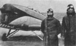 Irina Burnaia and Petre Ivanovici with an IAR-22 aircraft, 3 Jan 1935