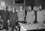 Chamberlain, Daladier, Hitler, Mussolini, and Ciano at the Munich Conference, Germany, 29 Sep 1938