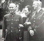 Chiang Kaishek, Song Meiling, and Joseph Stilwell at Maymyo, Burma, 19 Apr 1942, photo 3 of 3