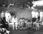 Chiang Kaishek and his family at a reception at his estate in Taiwan, Republic of China, date unknown, photo 2 of 2