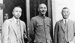 Japanese Ambassador Shigeru Kawagoe and Chiang Kaishek, Nanjing, China, 1936