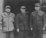 Chung Il-Kwon with other officers, 1950s