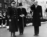 Josip Tito, Winston Churchill, and Anthony Eden in London, England, United Kingdom, 1947