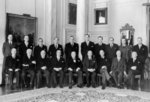 Prime Minister Winston Churchill with his cabinet, 1955; note Foreign Minister Anthony Eden seated next to Churchill