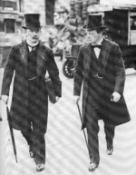 David Lloyd George and Winston Churchill, 1907