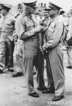 Henry Arnold and James Doolittle at Bolling Field, Washington DC, United States, 27 Jun 1942