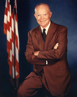 Portrait of US President Dwight Eisenhower, Jul 1956