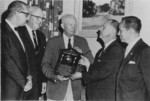Dwight Eisenhower receiving the Civitan International World Citizenship Award, 9 Jun 1966