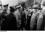 Frick meeting veterans of the German military, Sudetenland, Germany, 23 Sep 1938, photo 1 of 2