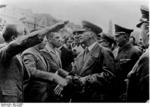 Frick meeting recently released German political prisoners, Sudetenland, Czechoslovakia, 23 Sep 1938, photo 2 of 2