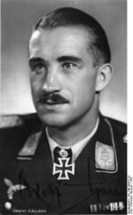 Portrait of German Luftwaffe Major General Adolf Galland, 1942