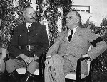 Henri Giraud and Franklin Roosevelt at Casablanca, French Morocco, 19 Jan 1943