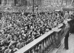 Joseph Goebbels giving a speech urging the boycott of Jewish businesses, Lustgarten, Berlin, Germany, 1 Apr 1933