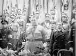 Göring during a NSDAP meeting in Hamburg, 1934