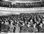 Greiser at the inauguration ceremony as the Gauleiter of Reichsgau Posen, 4 Nov 1939, photo 4 of 4; Wilhelm Koppe also present