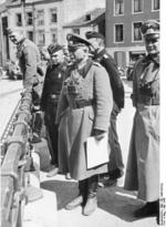 German General Heinz Guderian and other officers in Bouillon, Belgium, May 1940