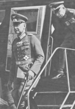 German General Franz Halder arriving in Finland, 1940-1941