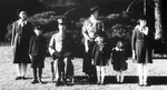 Emperor Showa (Hirohito), Empress Kojun, and their children, 7 Dec 1941