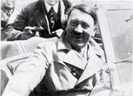 Adolf Hitler in a convertible, Germany, circa 1930s