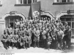 Adolf Hitler with the first graduating class of the Reich Leadership School, Munich, Germany, Jun-Jul 1931