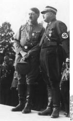 Adolf Hitler and Ernst Röhm in Nürnberg, Germany, 30 Aug-3 Sep 1933, photo 1 of 2