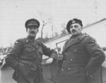 Lieutenant General Wladyslaw Anders and Lieutenat General Oliver Leese, Italy, 1944