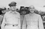Douglas MacArthur and Chiang Kaishek in Taiwan, 1950