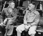 Frank Merrill and Joseph Stilwell, Naubumy, Burma, 4 May 1944