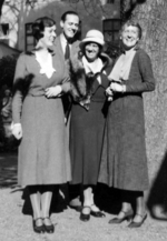 Helmuth von Moltke (rear) and Freya Deichmann (left) on their wedding day, Köln, Germany, 18 Oct 1931; Moltke