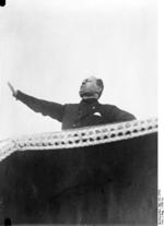 Benito Mussolini making a speech, circa 1932