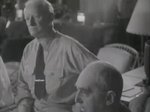 Chester Nimitz listening to Douglas MacArthur