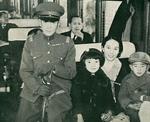 Nishi and his family just prior to his departure for Berlin, Germany for the Olympic Games, 1936