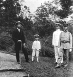 Japanese Princes Hirohito, Takahito, Nobuhito, and Yasuhito, Sep 1921